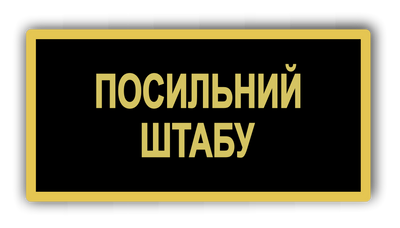 Бейдж металевий для посильного штабу 875096029 фото